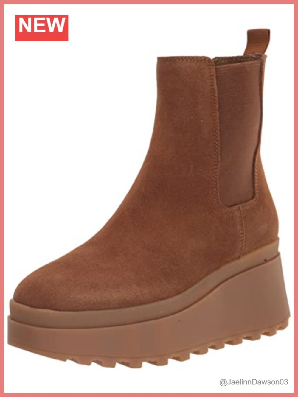 Suede Platform Ankle Booties Pull-On Round Toe Casual